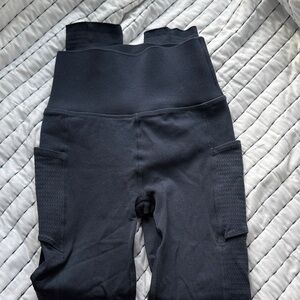 Navy SculptKnit Leggings with pockets